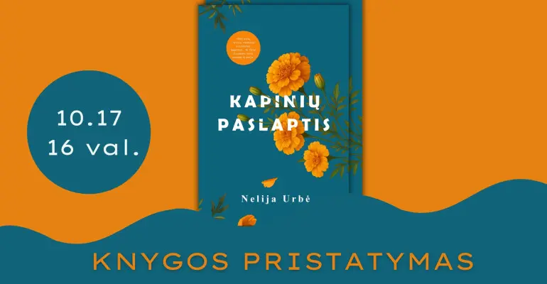Nelijos Urbės romano „Kapinių paslaptis“ pristatymas
