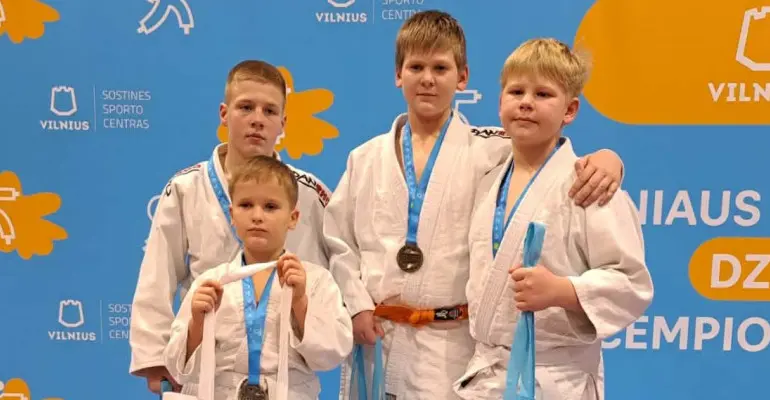 Alytaus sporto centro dziudo imtynininkų sėkmė Vilniaus miesto čempionate!
