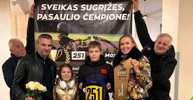 Alytaus „Pilėnai Racing“ klubo kartingistas Majus Mazinas tapo pasaulio čempionu!