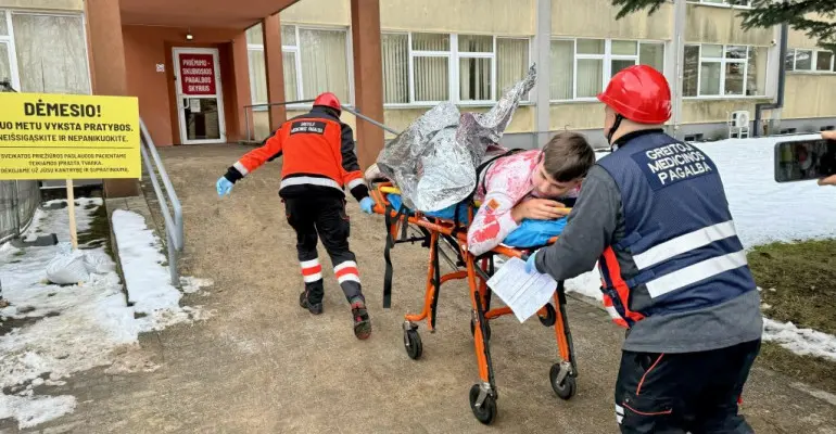 Alytaus ligoninėje – ekstremalių situacijų valdymo pratybos
