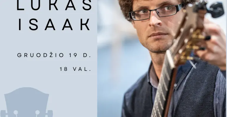 Luko Isaak klasikinės gitaros koncertas