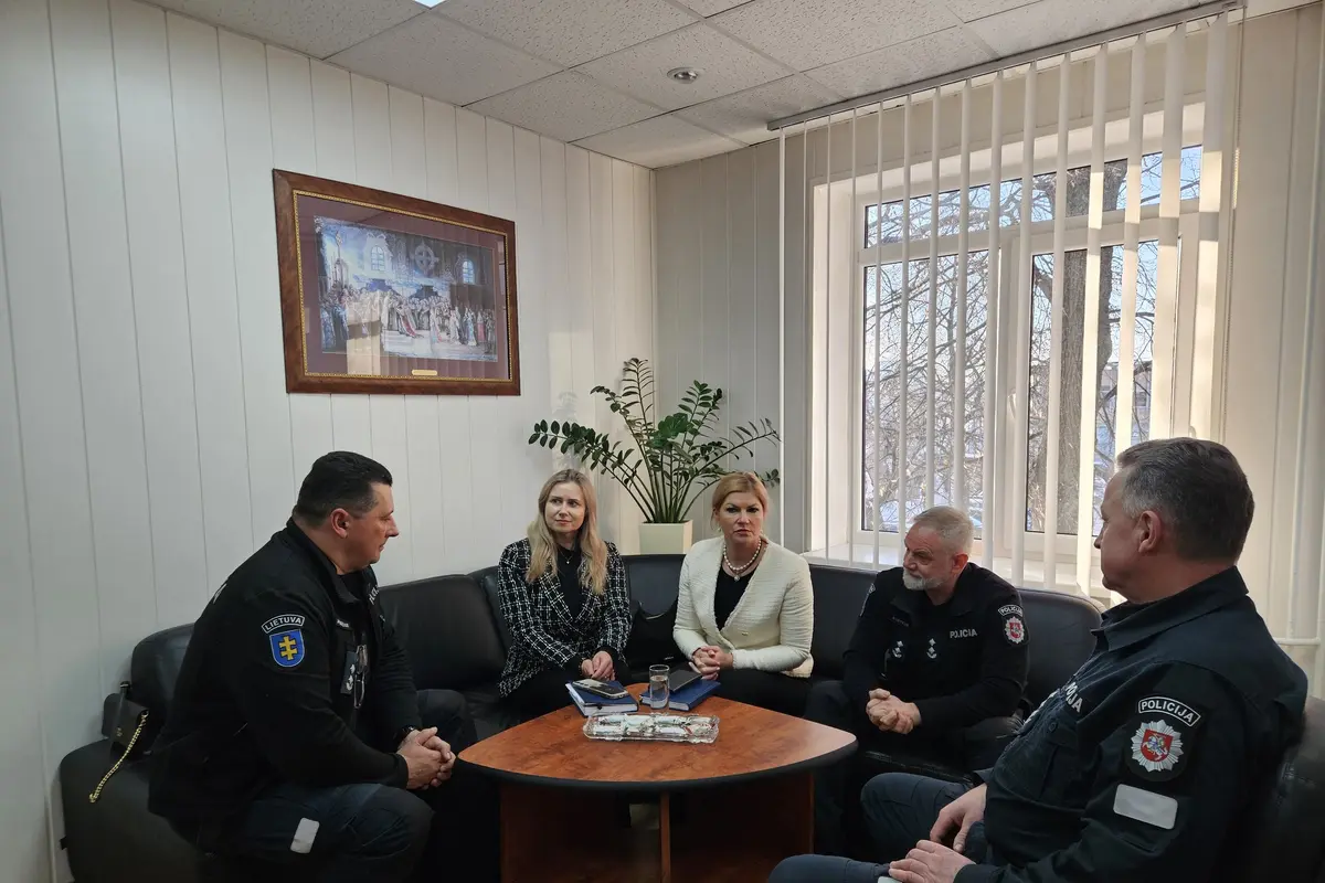 Alytaus apskrities vyriausiajame policijos komisariate lankėsi LR Seimo narė