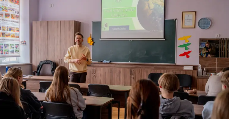 Alytaus gimnazijose – pamokos apie klimato kaitą ir tvarius įpročius