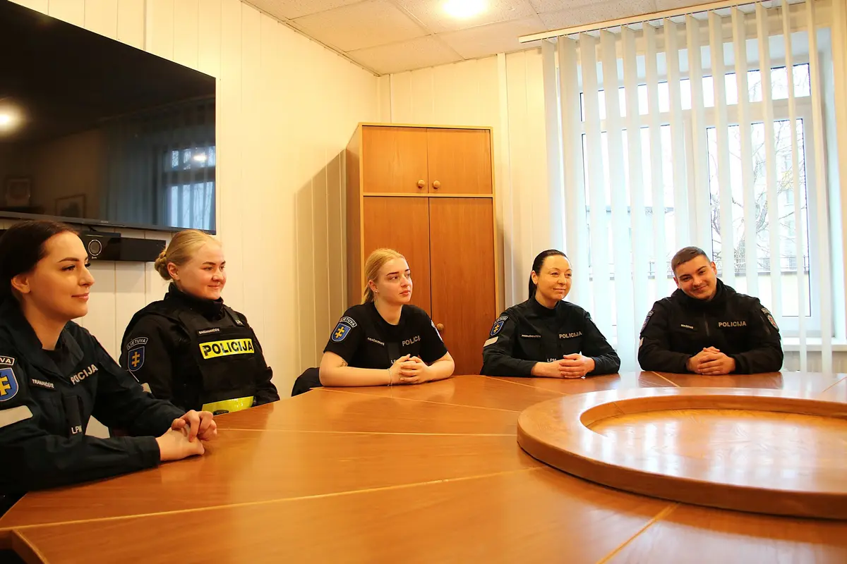Susitikimas su Lietuvos policijos mokyklos kursantais