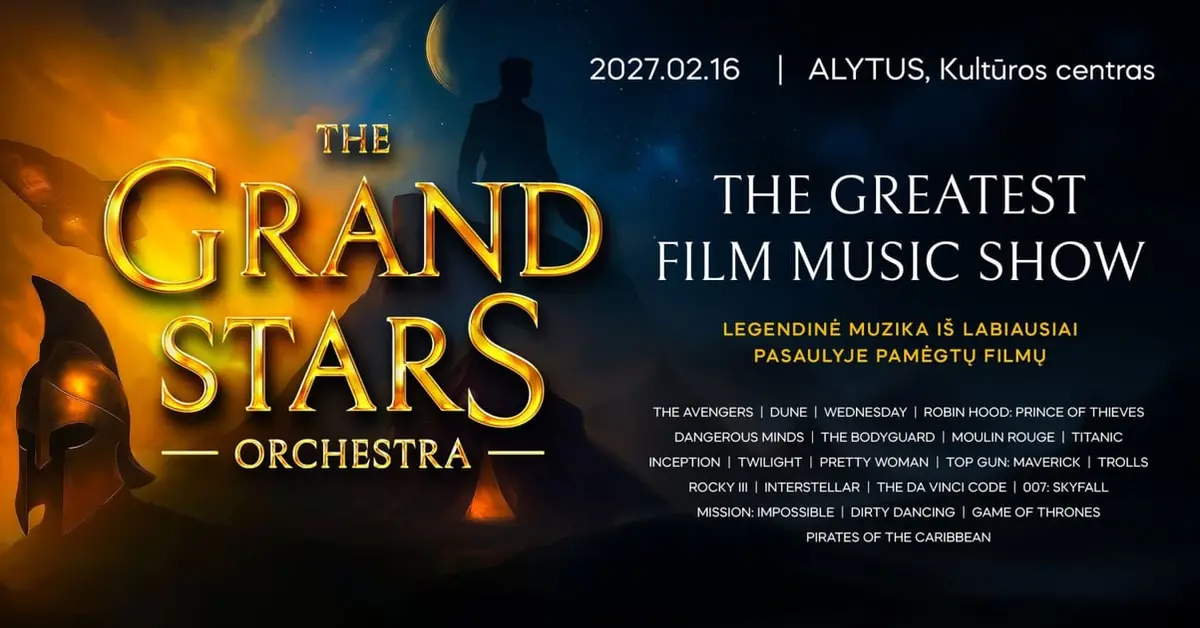 (Alytus) the grand stars orchestra ''The Greatest Film Music Show''