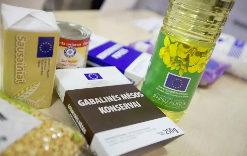 Informacija dėl paramos maisto produktais iš Europos pagalbos labiausiai skurstantiems asmenims fondo