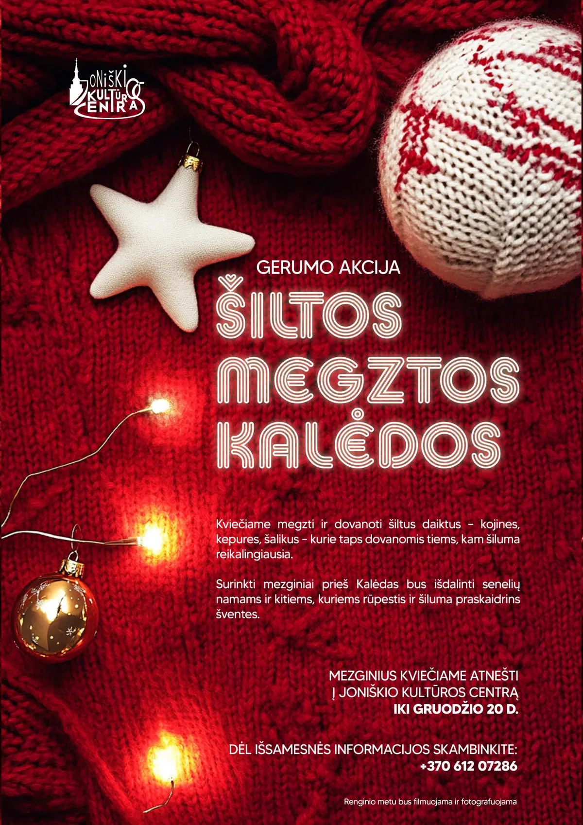 Gerumo akcija „Šiltos megztos Kalėdos“