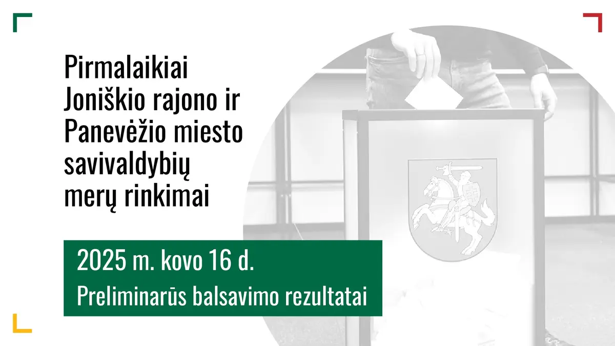 Antrajame rinkimų ture dėl Joniškio rajono savivaldybės mero mandato varžysis G. Čepulis ir L. Jonaitis