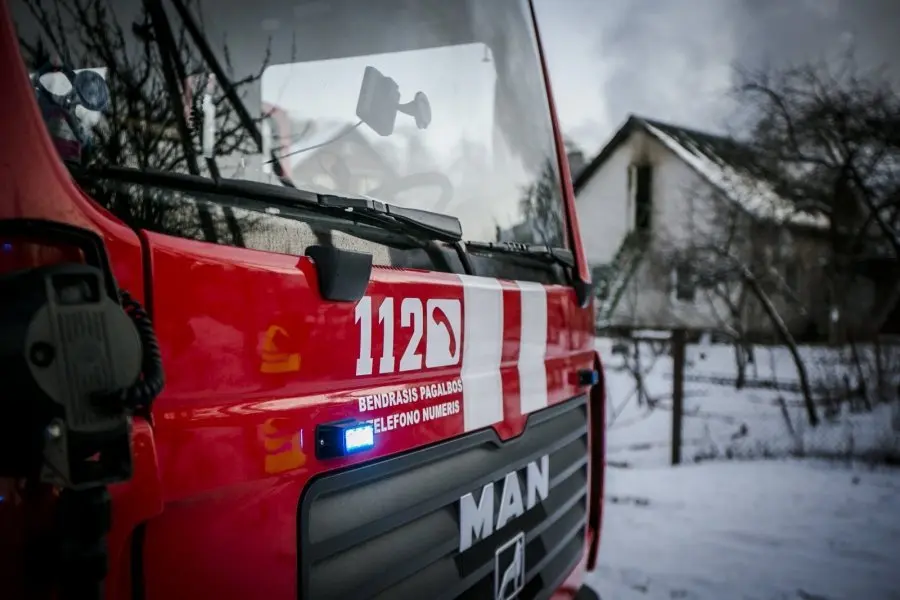 Jurbarko rajone degė autobusas