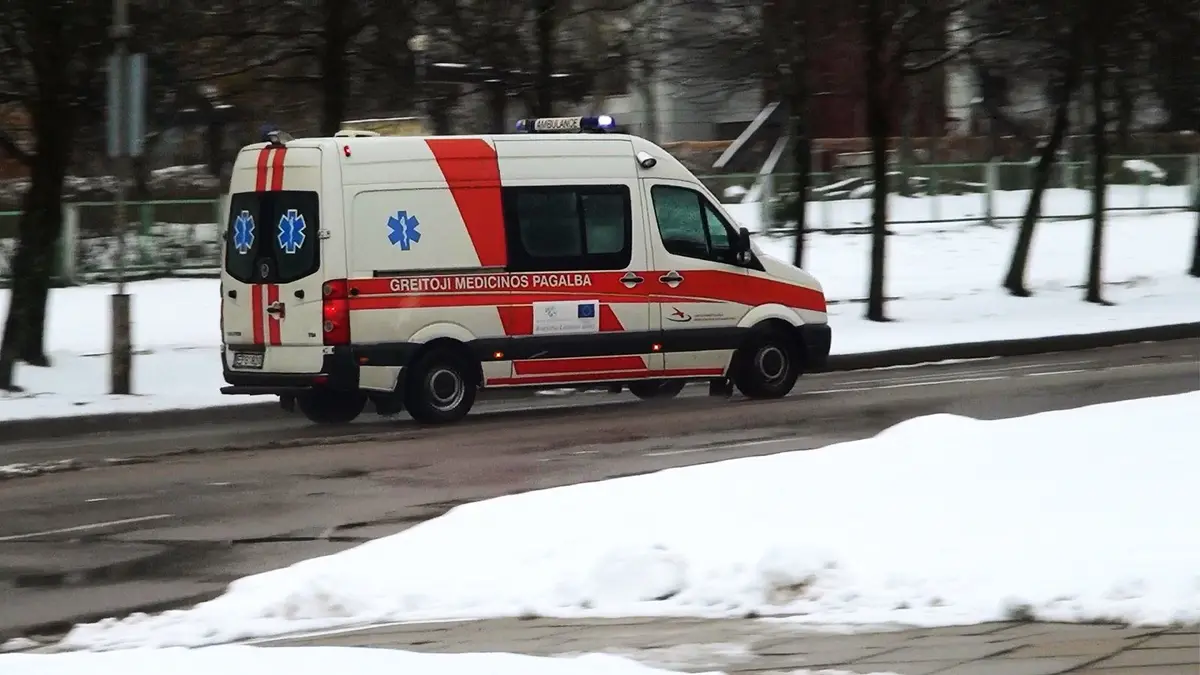 Jurbarke per eismo įvykį nukentėjo moteris