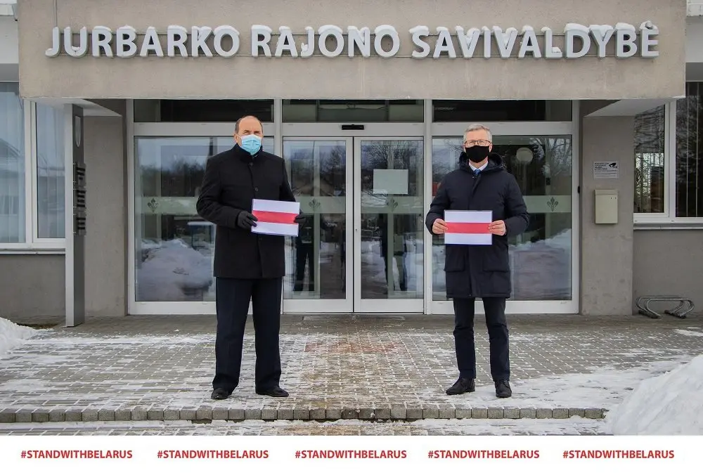 Jurbarko rajono savivaldybė vasario 7-ąją minėjo Tarptautinę solidarumo su Baltarusija dieną
