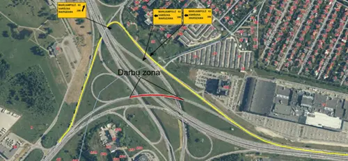 Ketvirtadienį kelioms valandoms uždaroma Kauno Sargėnų sankryžos estakada