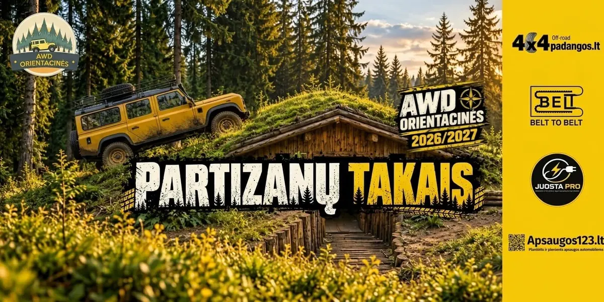 Awd orientacinės partizanų takais