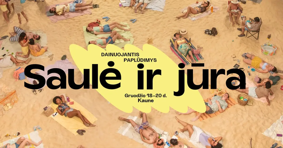 Dainuojantis paplūdimys Saulė ir jūra