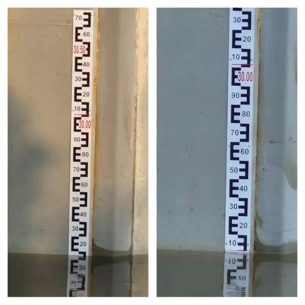 Nevėžio vandens lygis Kėdainiuose per pastarąją parą nukrito 5 cm ir šiuo metu yra ties 29,05 m atžyma