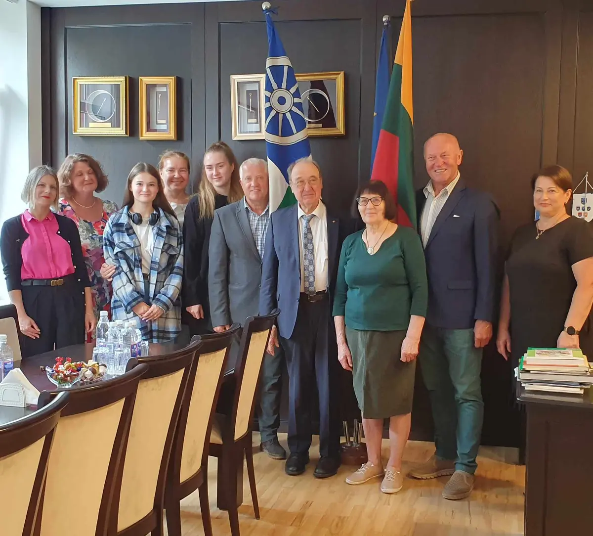 Lietuvos garbės konsulo Kelmės rajono garbės piliečio prof. dr. Volfgango Hermano fon Šteteno vizitas Kelmėje