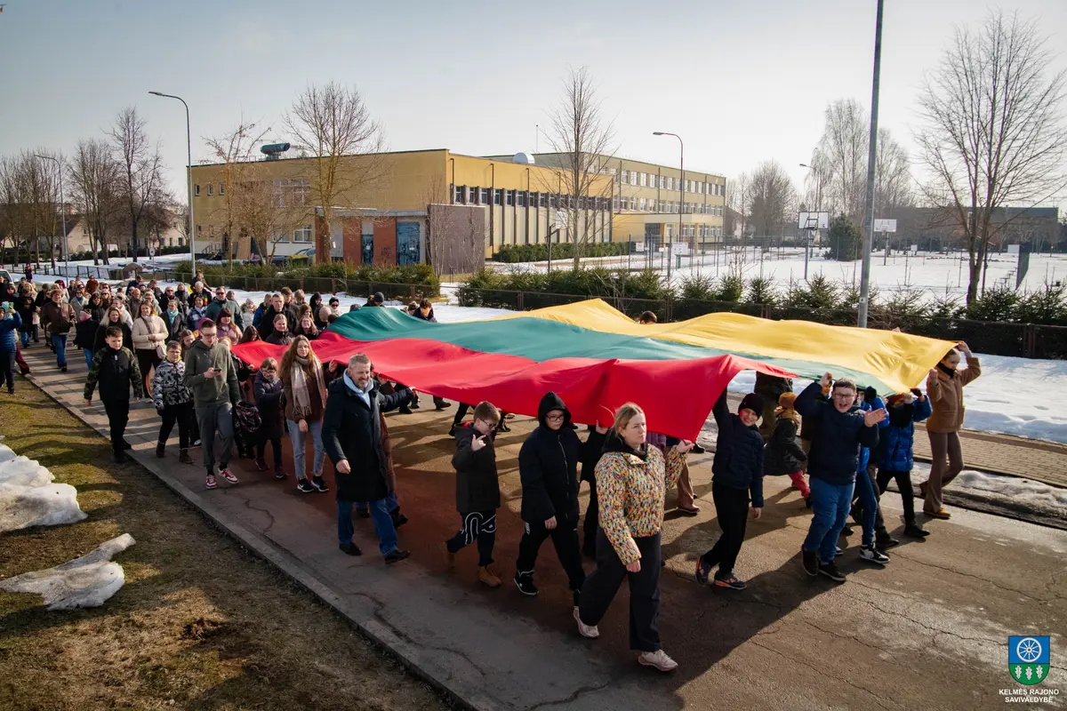 Kelmėje paminėta Lietuvos Nepriklausomybės atkūrimo diena