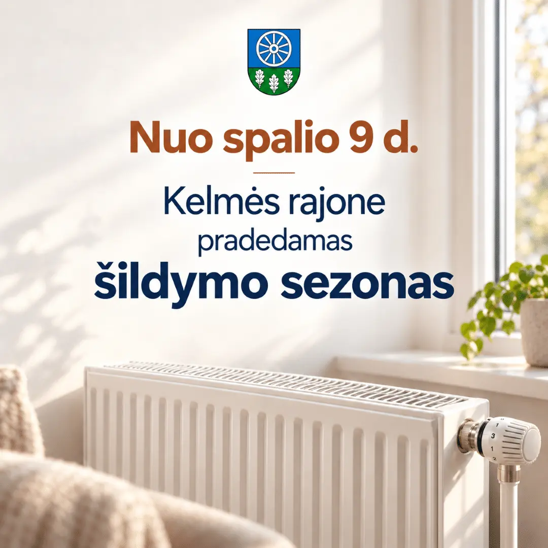 Nuo spalio 9 d. Kelmės rajone pradedamas šildymas