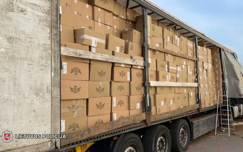 Marijampolės kriminalistai sulaikė 3 milijonų eurų vertės kontrabandos krovinį