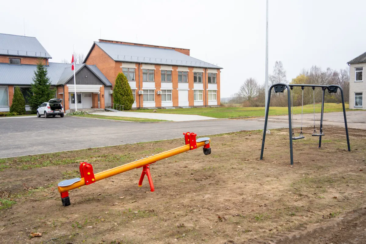 Daukšių miestelio viešoji erdvė sulaukė naujos infrastruktūros