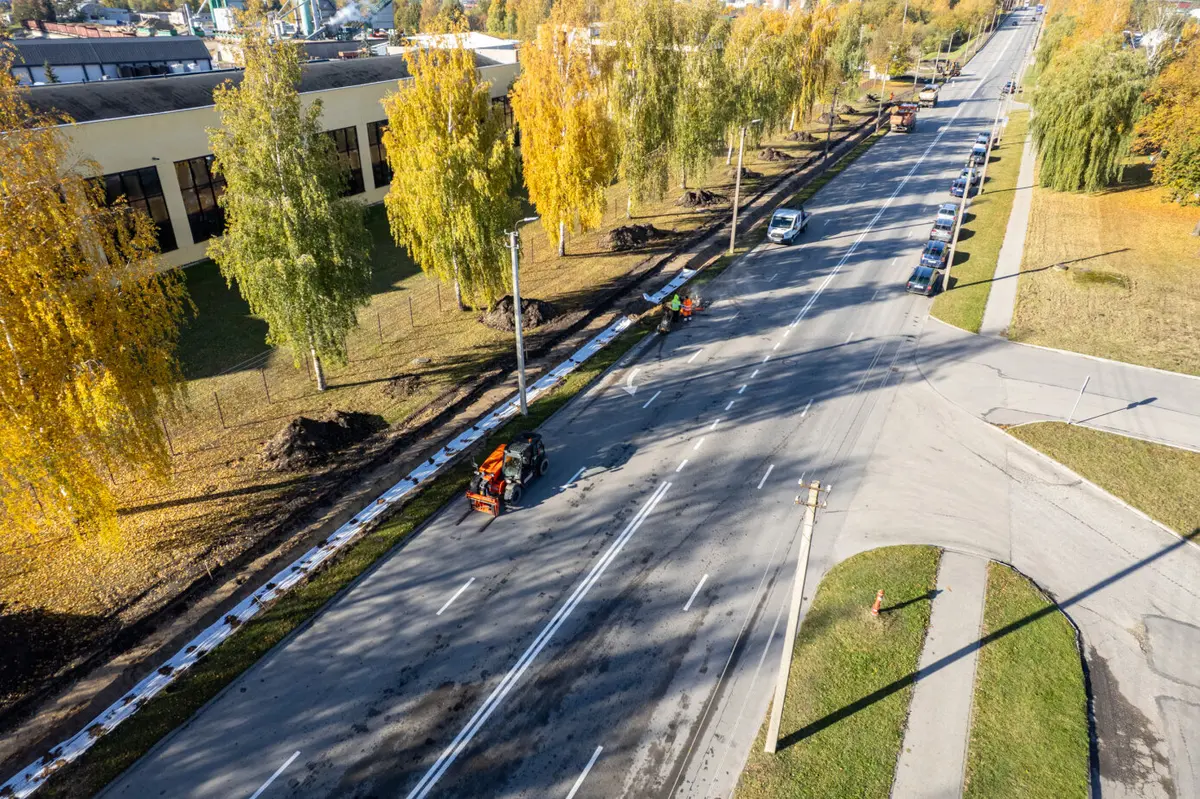 Marijampolėje prasidėjo naujo dviračių tako įrengimo darbai