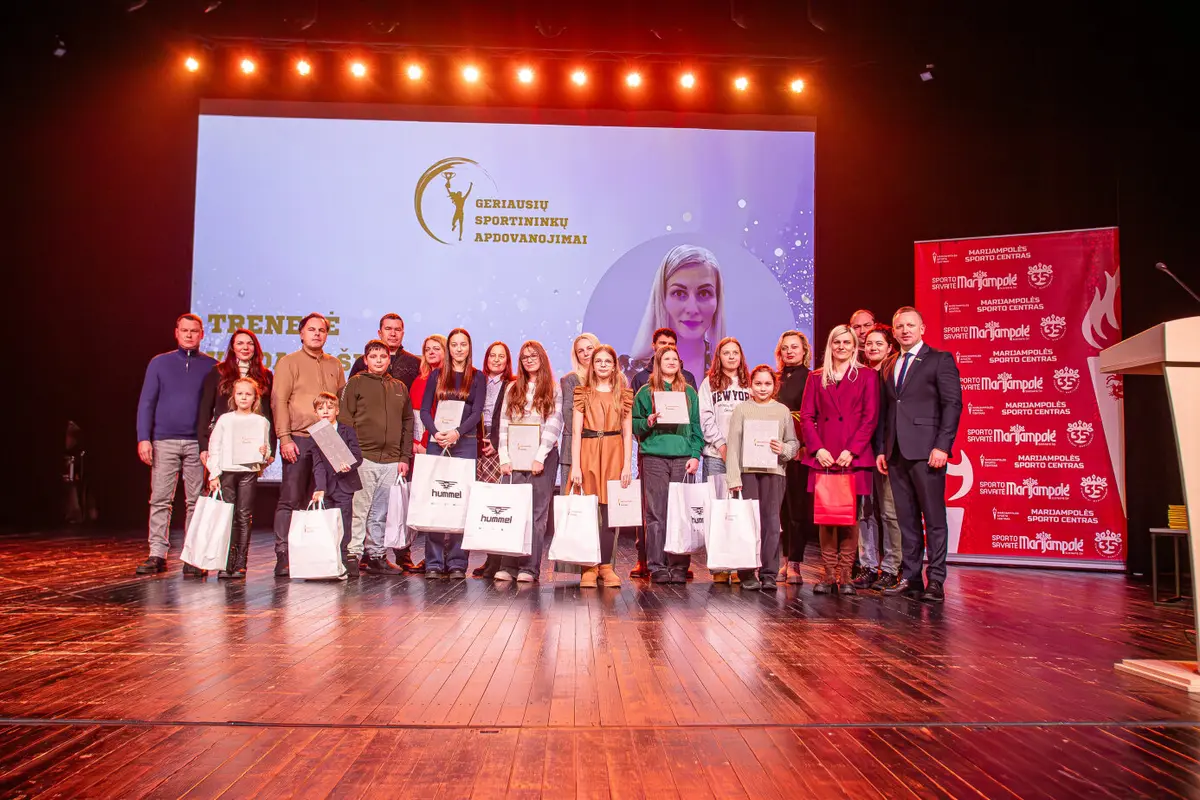 Apdovanoti geriausi 2025 metų Marijampolės sporto centro sportininkai
