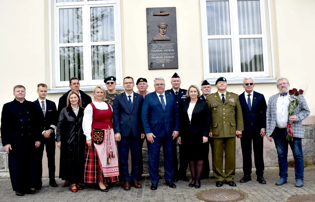 90 metų po skrydžio: Feliksas Vaitkus grįžta į Pagėgius atmintyje ir pagarboje