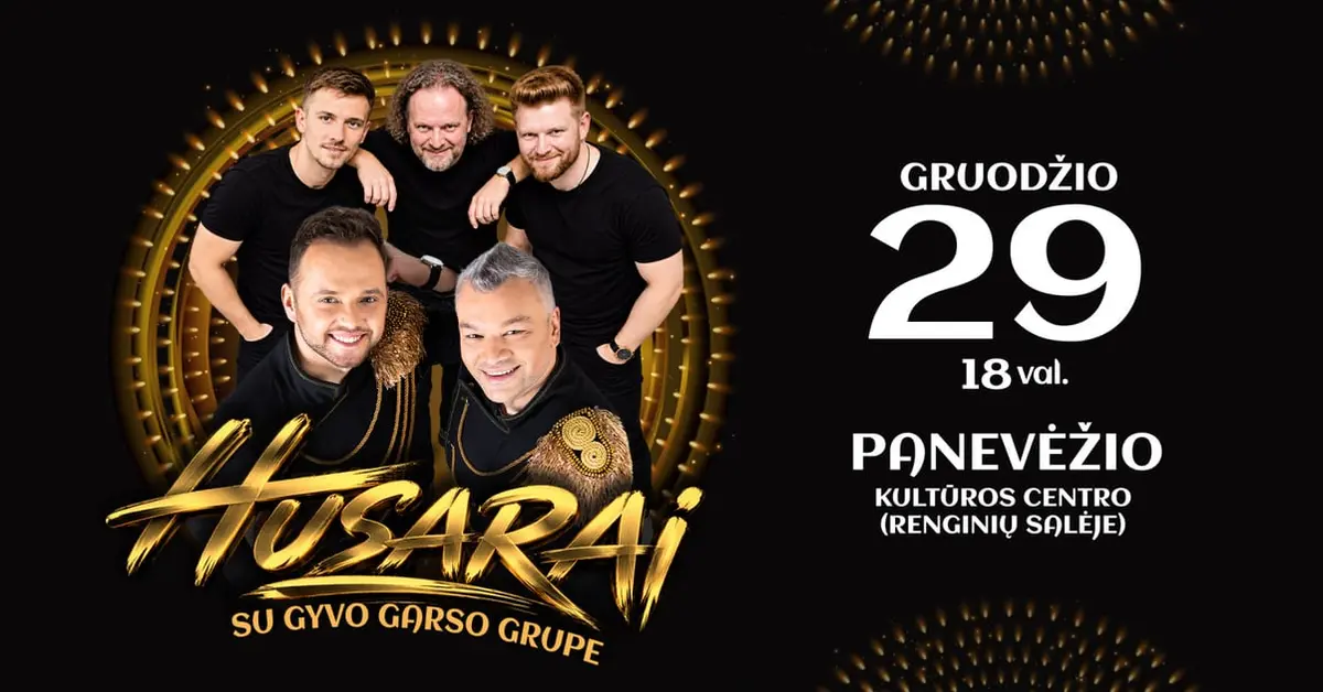Grupė husarai su gyvo garso grupe - 10 metų kartu! | Panevėžys