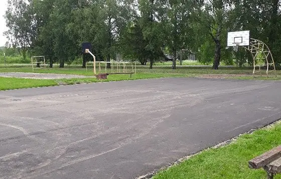 Tyrulių seniūnijoje sėkmingai vykdomi sporto aikštelės atnaujinimo ir gatvių asfaltavimo darbai