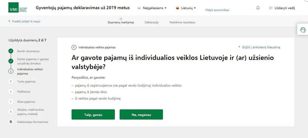 Liko kelios dienos iki pajamų deklaravimo termino pabaigos