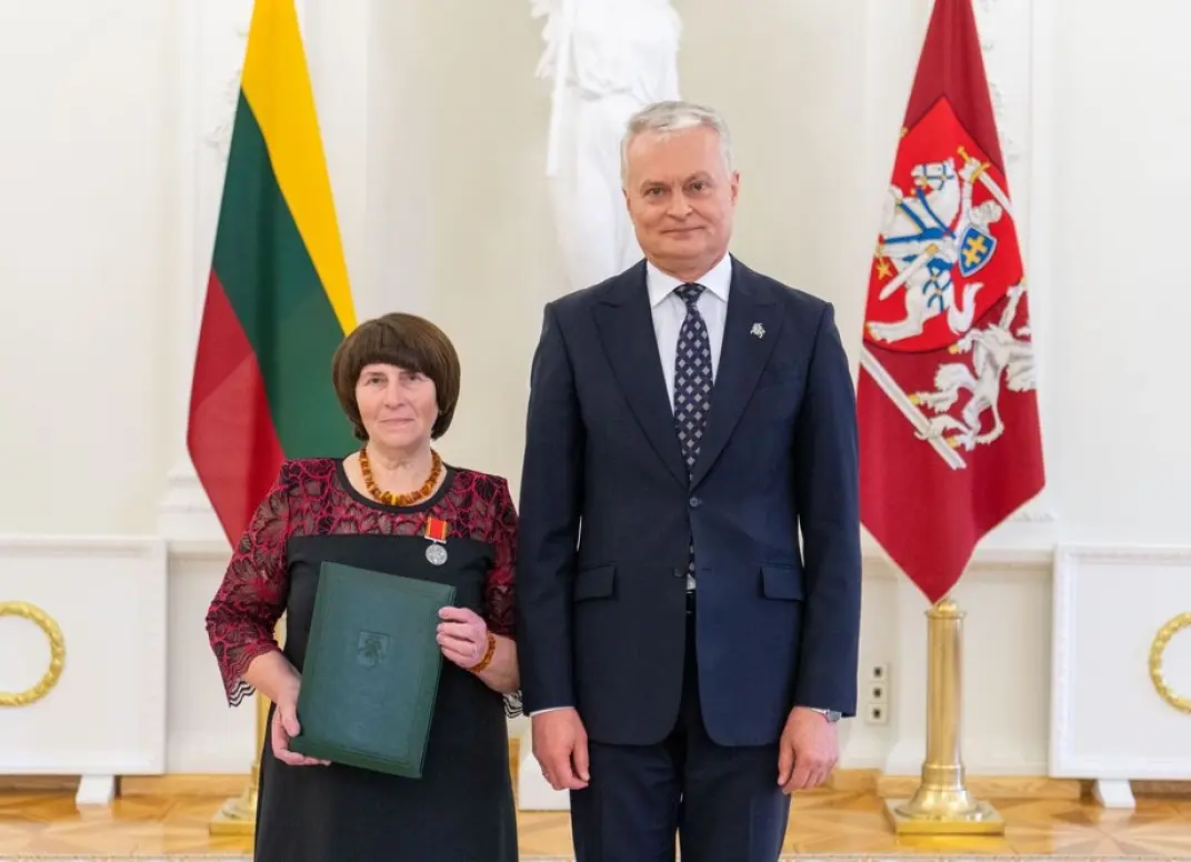 Vida Petraitienė motinos dienos proga prezidento apdovanota ordinu ,,už nuopelnus Lietuvai”