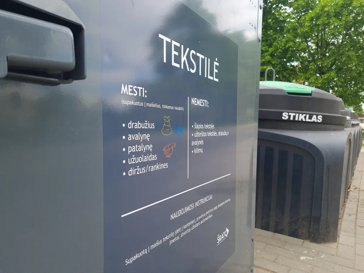 Pristatomi tekstilės atliekų rūšiavimo pokyčiai