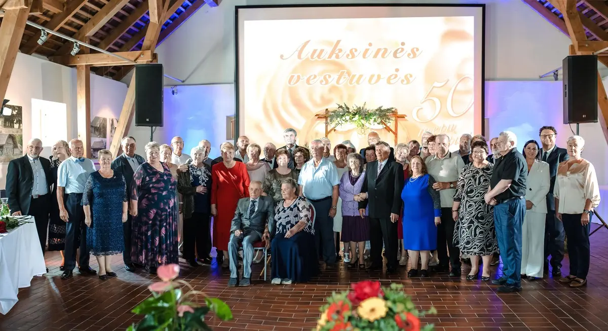 Burbiškio dvare atšoktos auksinės vestuvės