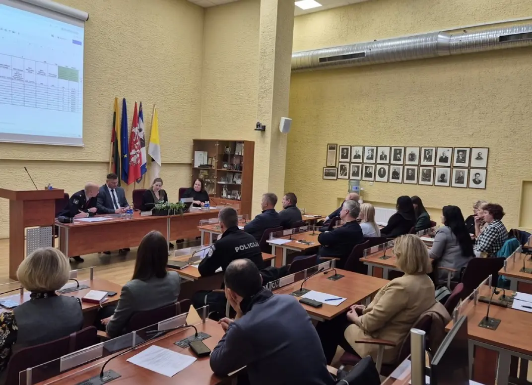 Savivaldybėje vyko civilinės saugos stalo pratybos „Gyventojų evakavimas“
