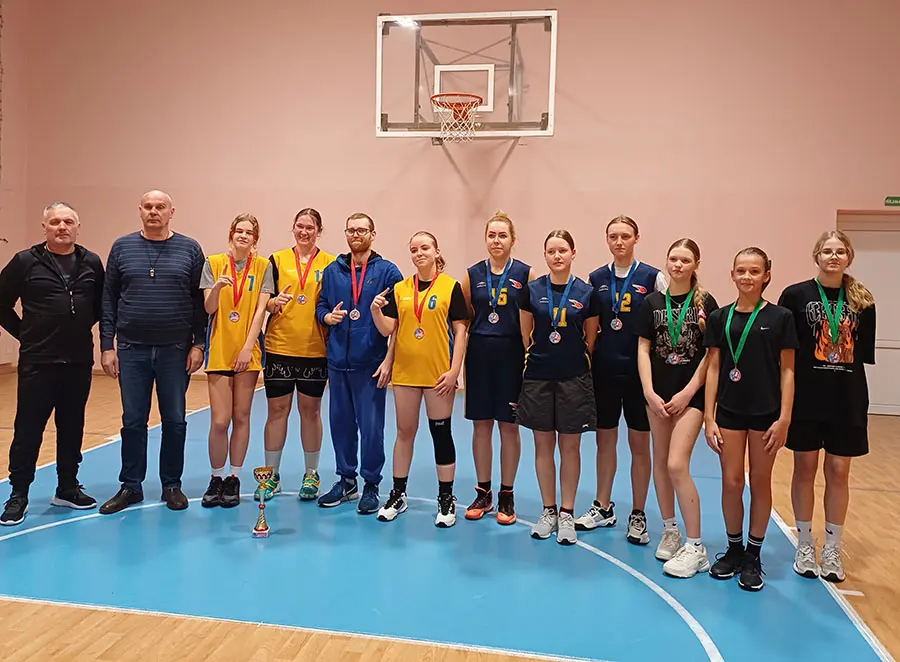 Pociūnėliuose surengtas merginų 3×3 krepšinio turnyras