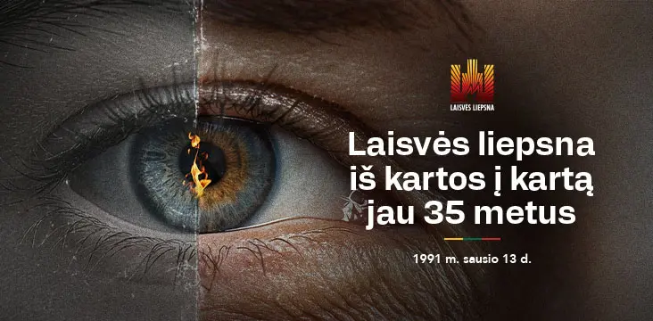 „Laisvės liepsna iš kartos į kartą“: kvietimas minėti Sausio 13-osios – Laisvės gynėjų dienos 35-metį