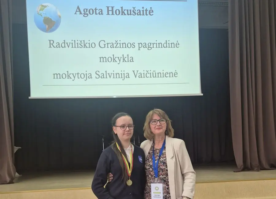 Du aukso medaliai – mūsų rajono mokinių rankose!