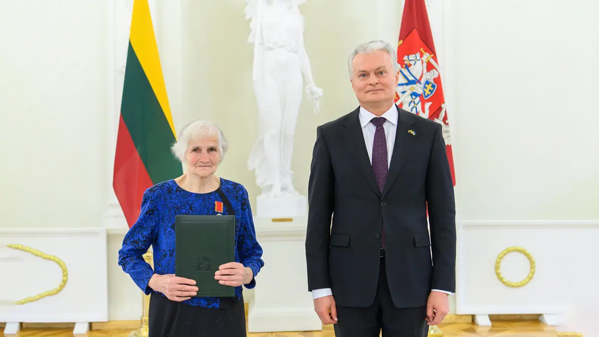 Viduklės seniūnijos gyventoja Jadvyga Janušienė apdovanota ordino „Už nuopelnus Lietuvai“ medaliu