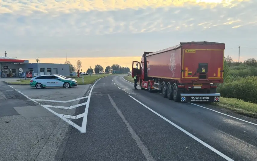 Pirmadienį buvo surengta policinė priemonė prie Kryžkalnio
