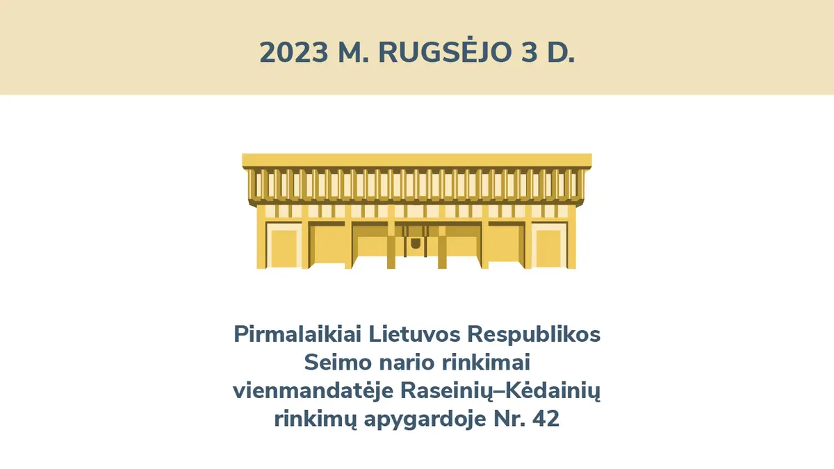 Susipažinkite su kandidatų į Seimo narius Raseinių-Kėdainių apygardoje rinkimų programomis