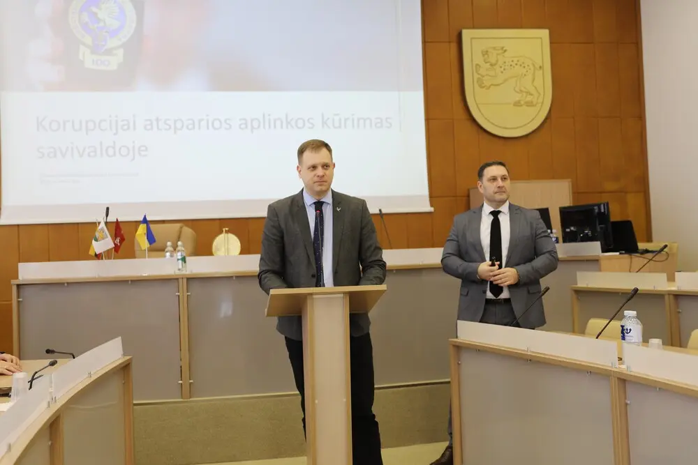 Savivaldybės atstovai dalyvavo renginyje apie korupcijos prevencijos priemonių įgyvendinimą