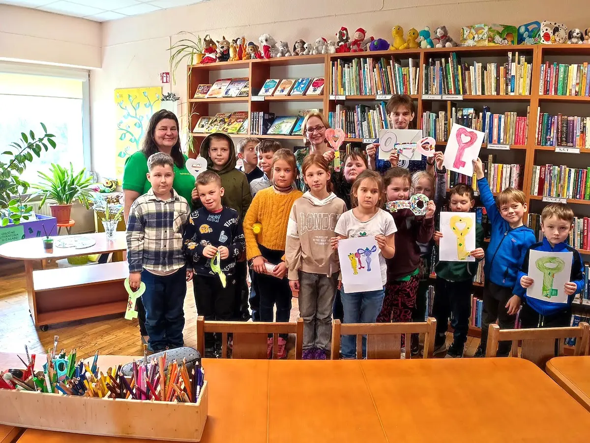 Kūrybinės dirbtuvėlės „Spalvų namelis” Kaulakių bibliotekoje