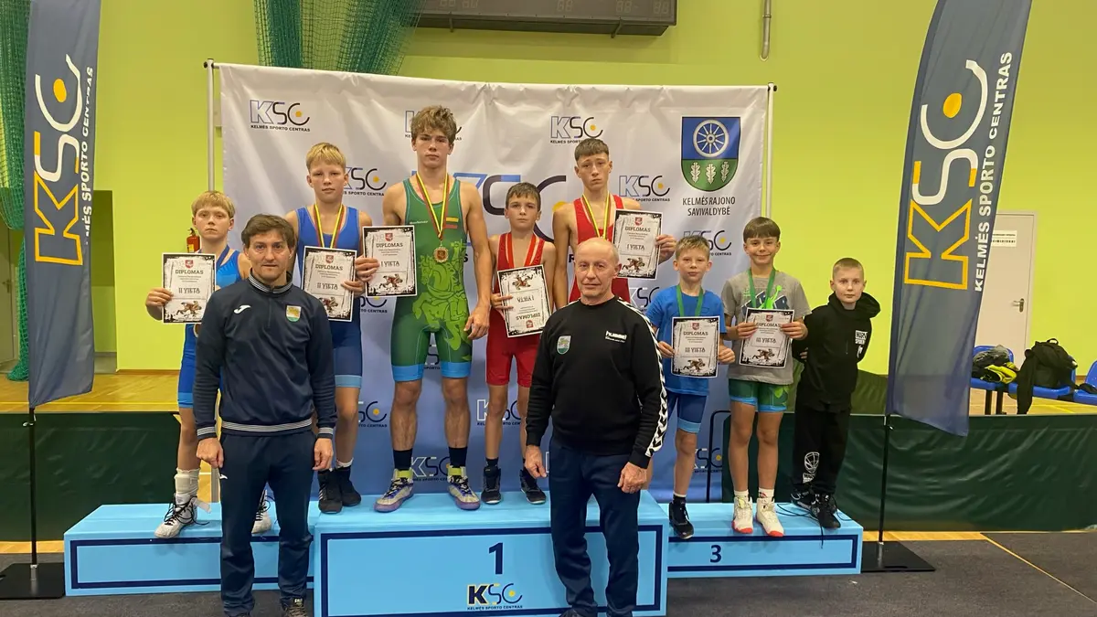 Kelmėje vyko Lietuvos laisvųjų imtynių U17 ir U13 žaidynės