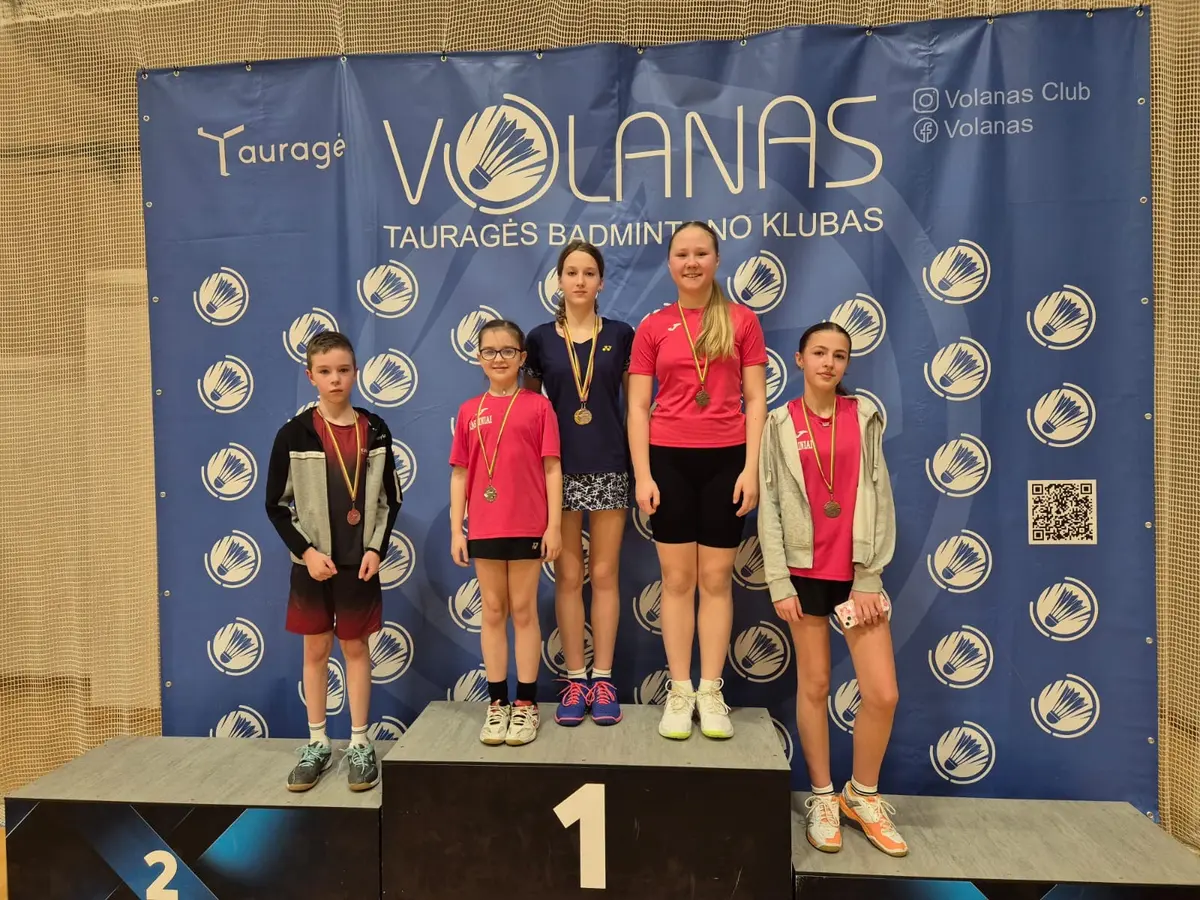 Raseinių jaunieji badmintonininkai pasižymėjo Tauragės turnyre