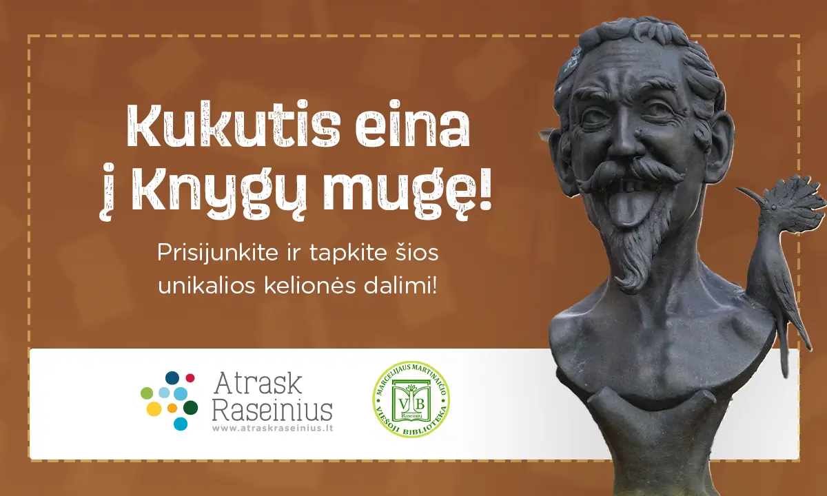 Kukutis keliauja į Vilniaus knygų mugę – prisijunkite!