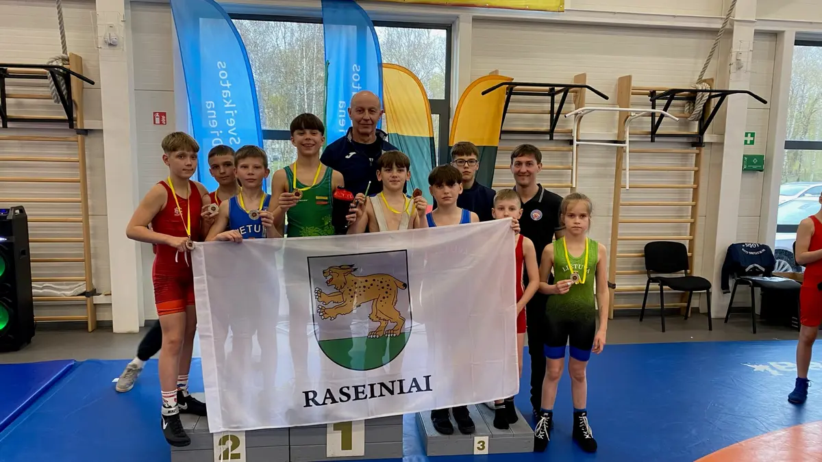 Raseinių imtynininkai puikiai pasirodė Lietuvos U13 čempionate