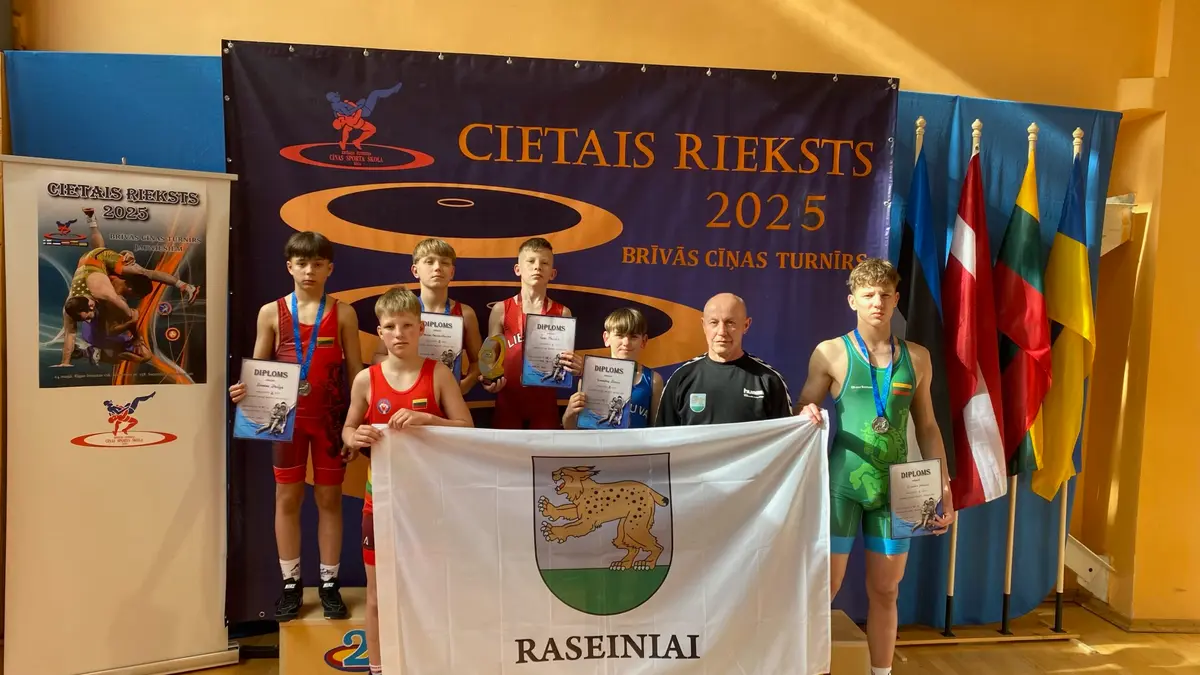Raseinių imtynininkai sužibėjo tarptautiniame turnyre Rygoje