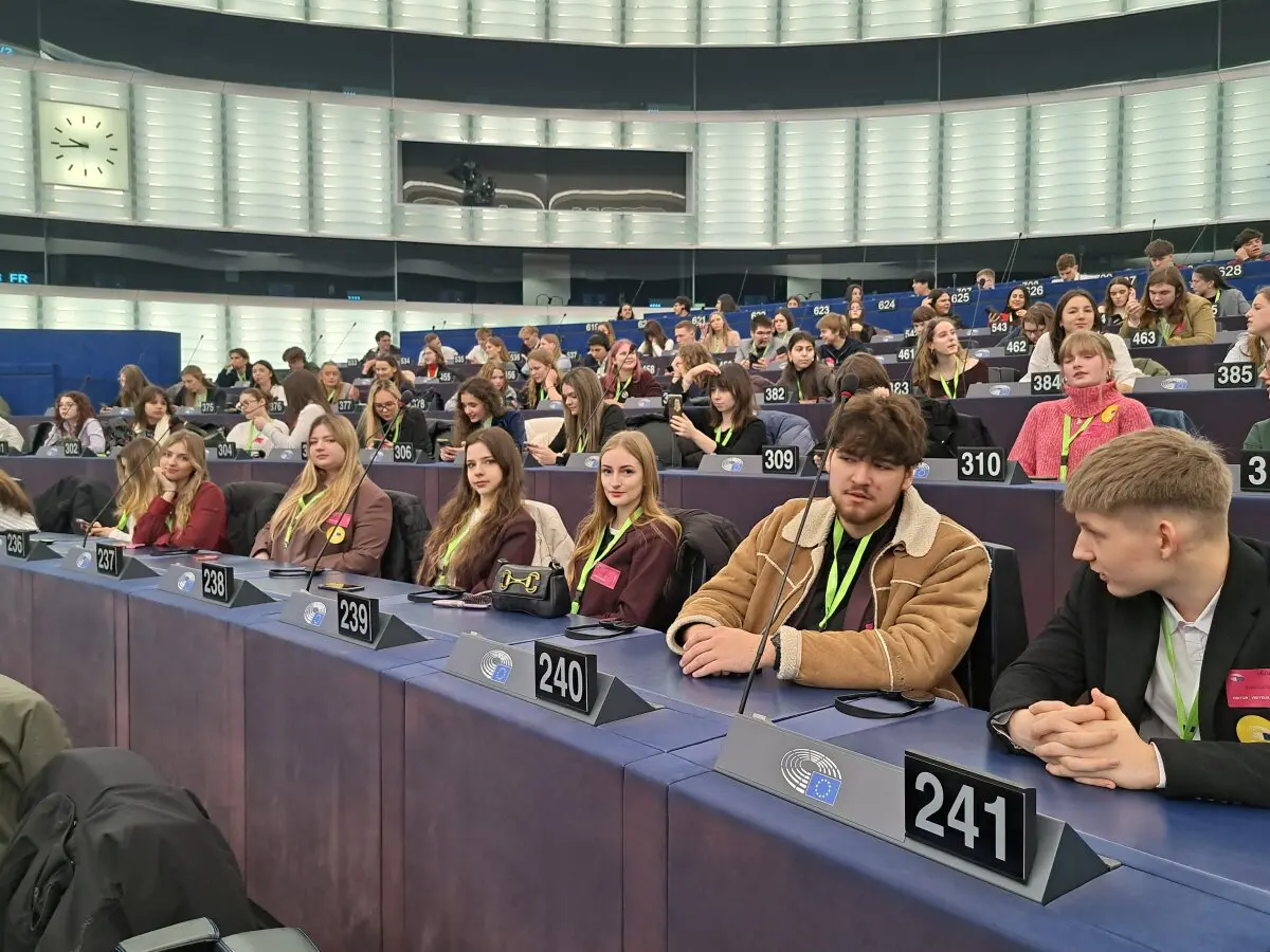 Viduklės Simono Stanevičiaus gimnazistai dalyvavo „Euroscolos“ renginyje Europos Parlamente Strasbūre