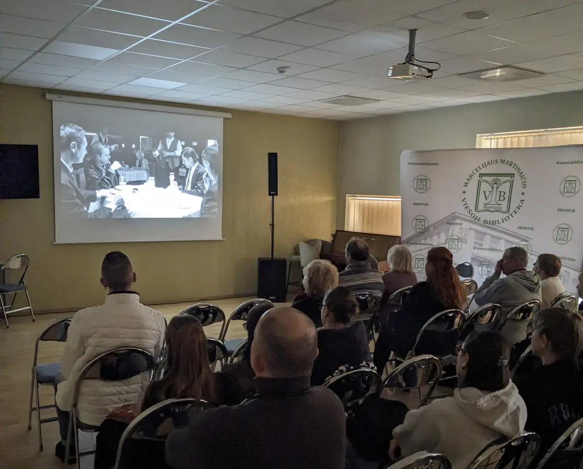 Lietuviško kino diena bibliotekoje
