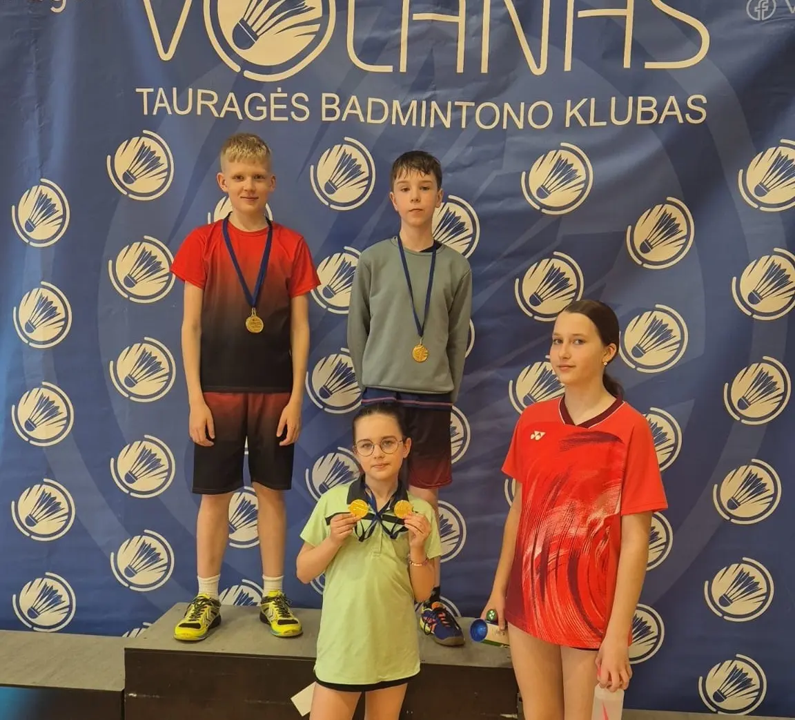 Badmintono turnyras Tauragėje